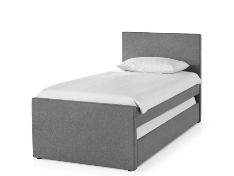 Julian Bowen Rialto 3ft Single Grey Fabric Guest Bed Frame