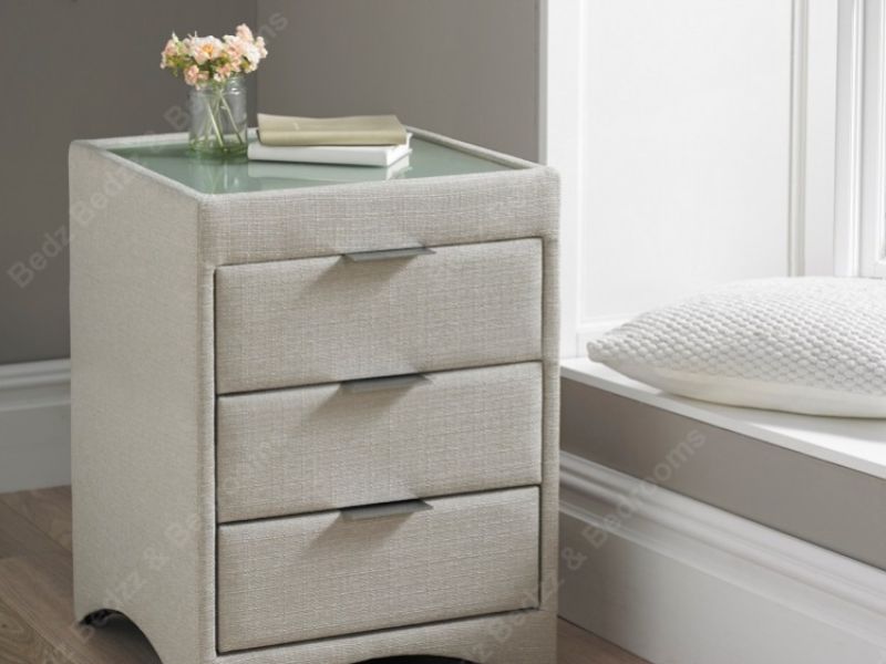 Kaydian Valencia Artemis Linen Fabric Bedside