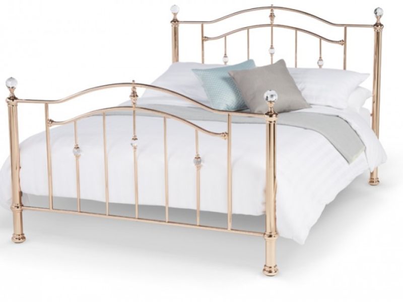Rose Gold Metal Bed Frame, Rose Gold Bed Frame King Size