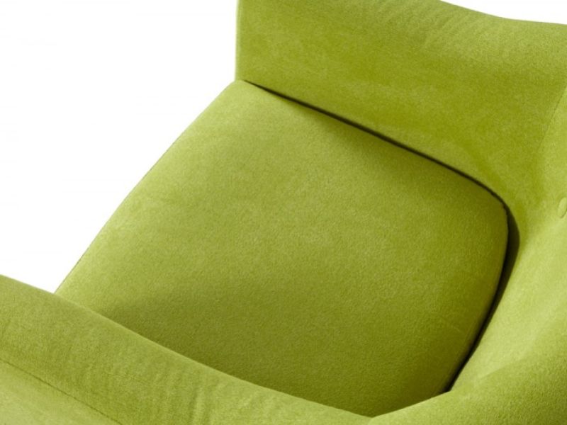 Serene Evie Green Fabric Tub Chair