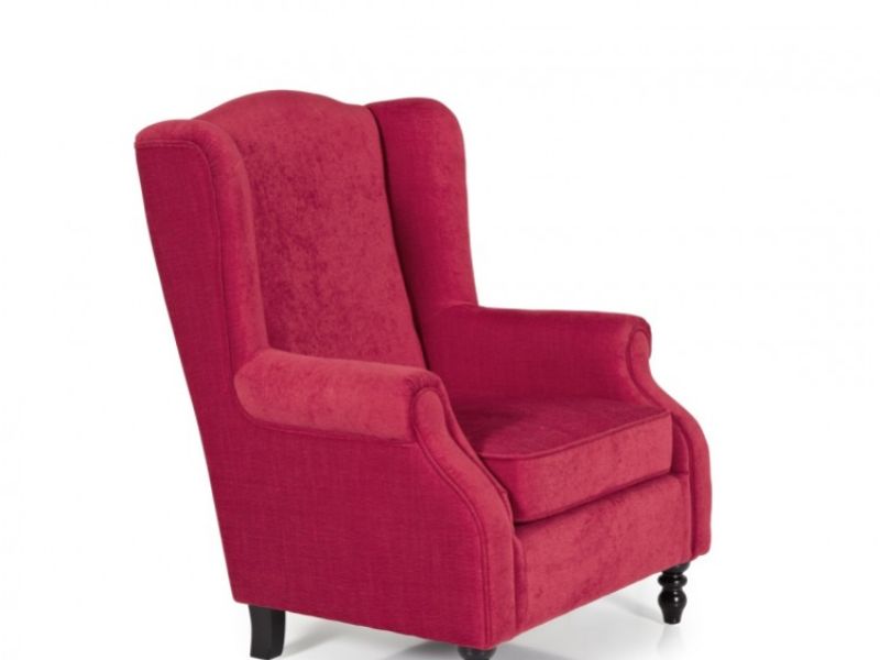 Serene Ayr Red Fabric Chair
