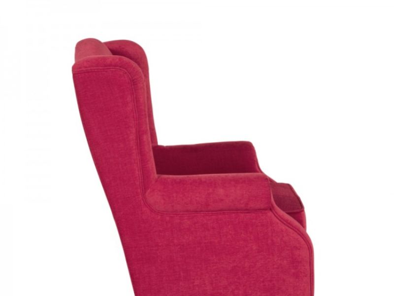 Serene Ayr Red Fabric Chair