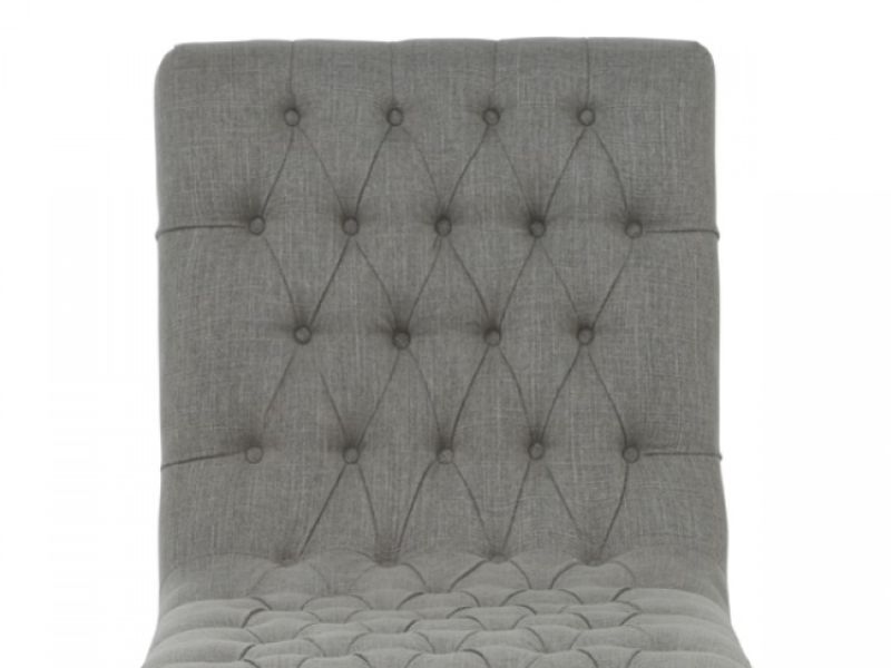 Serene Inverness Grey Fabric Chaise Lounge