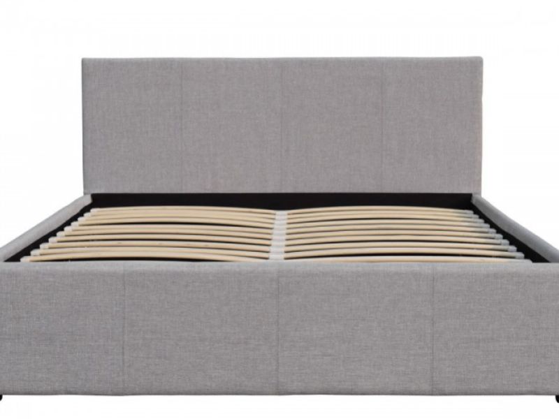 Sleep Design Richmond 4ft6 Double Grey Fabric Ottoman Bed Frame