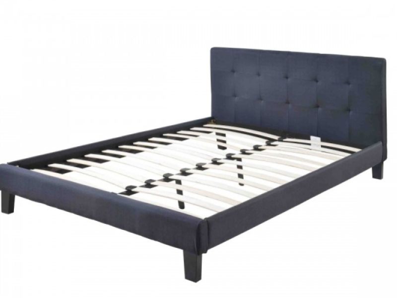 Sleep Design Blenheim 5ft Kingsize Black Fabric Bed Frame