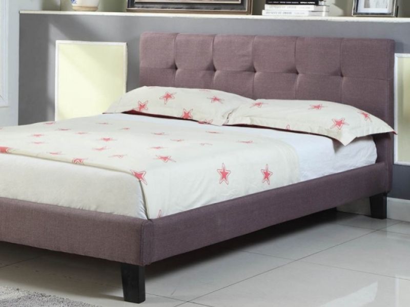 Sleep Design Blenheim 5ft Kingsize Brown Fabric Bed Frame