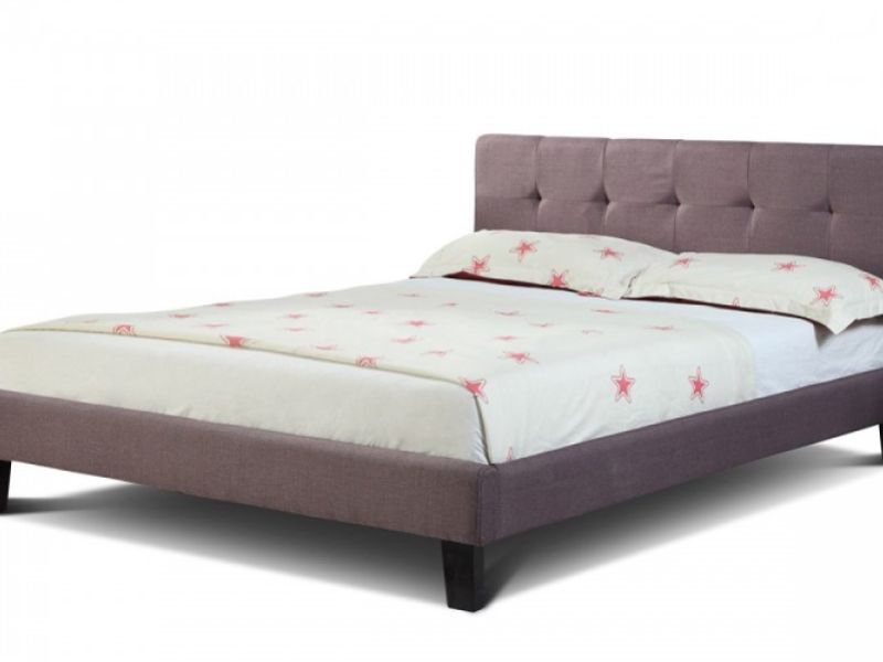 Sleep Design Blenheim 5ft Kingsize Brown Fabric Bed Frame