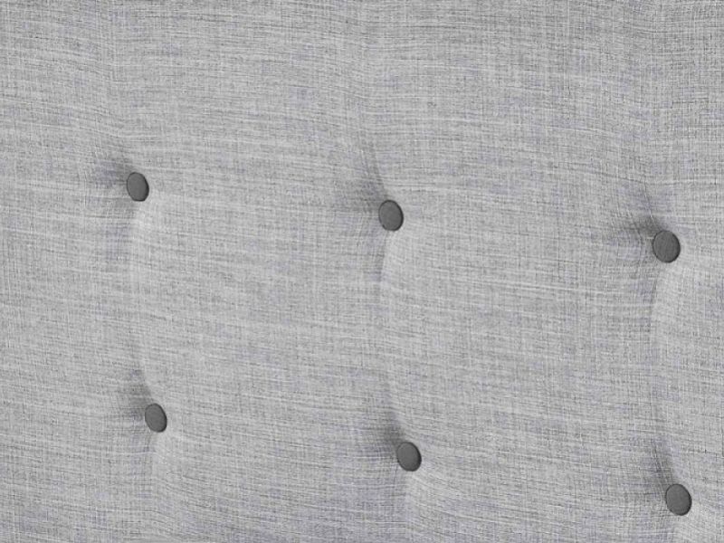 Sleep Design Winchester 5ft Kingsize Light Grey Fabric Bed Frame