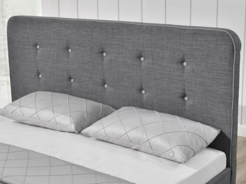 Sleep Design Winchester 5ft Kingsize Charcoal Grey Fabric Bed Frame