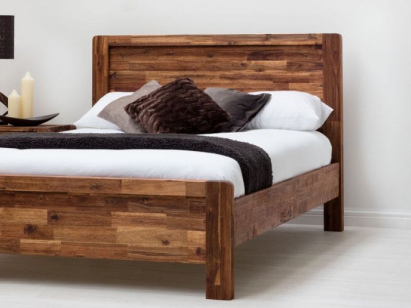 Sleep Design Chester 4ft6 Double Rustic, Rustic Wood Bed Frame King