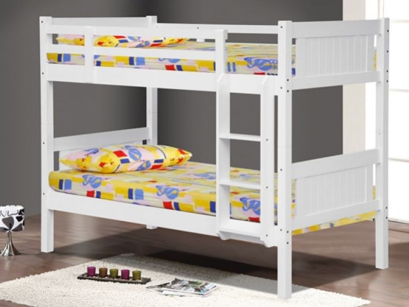 Sleep Design Billy White Wooden Bunk Bed