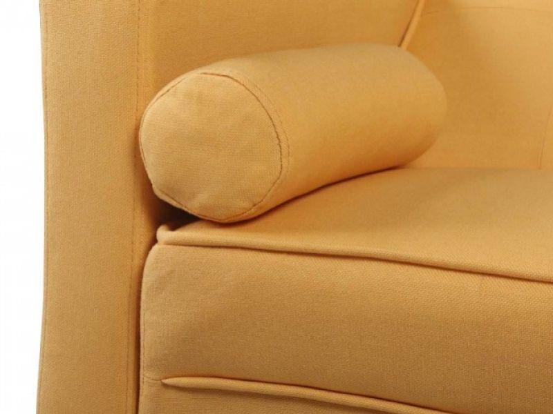 Sleep Design Boston Yellow Fabric Sofa Bed