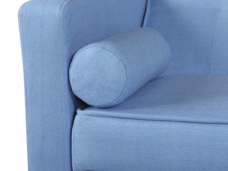 Sleep Design Boston Sky Blue Fabric Sofa Bed