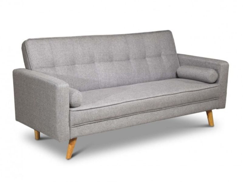 Sleep Design Boston Grey Fabric Sofa Bed