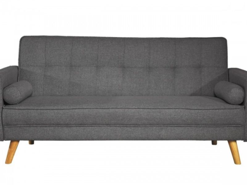 Sleep Design Boston Charcoal Fabric Sofa Bed