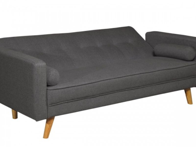 Sleep Design Boston Charcoal Fabric Sofa Bed By Uk