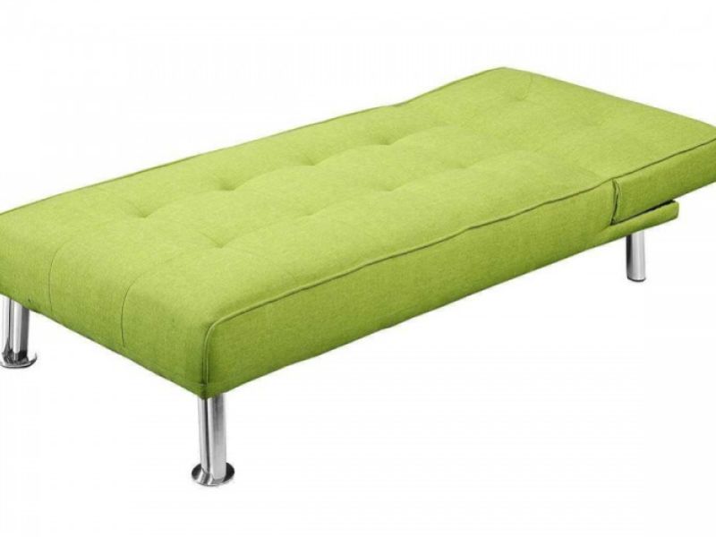 Sleep Design New York Green Fabric Chaise Lounge Bed