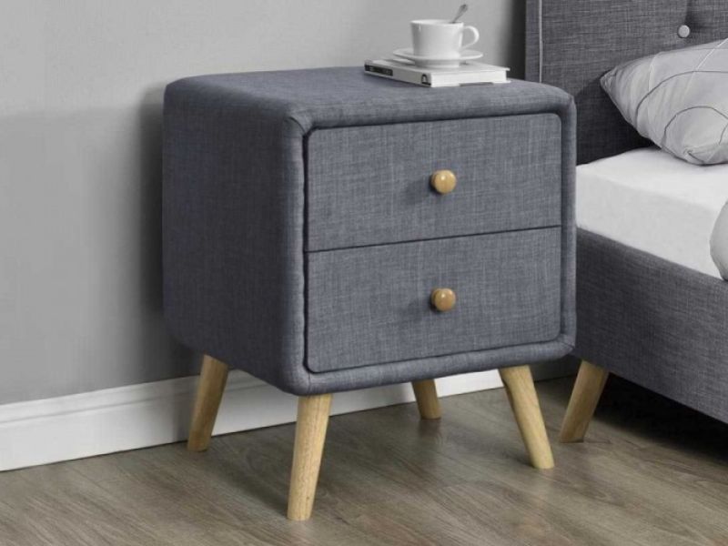 Sleep Design Winchester Charcoal Grey Bedside