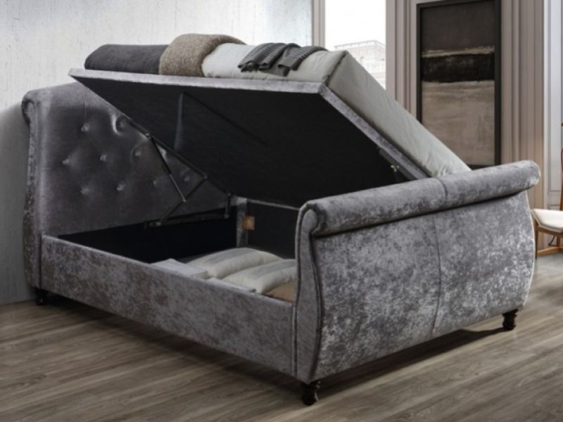 Birlea Toulouse 6ft Super Kingsize Steel Fabric Ottoman Bed Frame