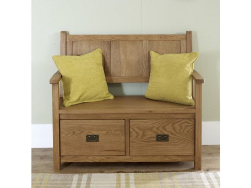 Birlea Malvern Oak Monks Bench