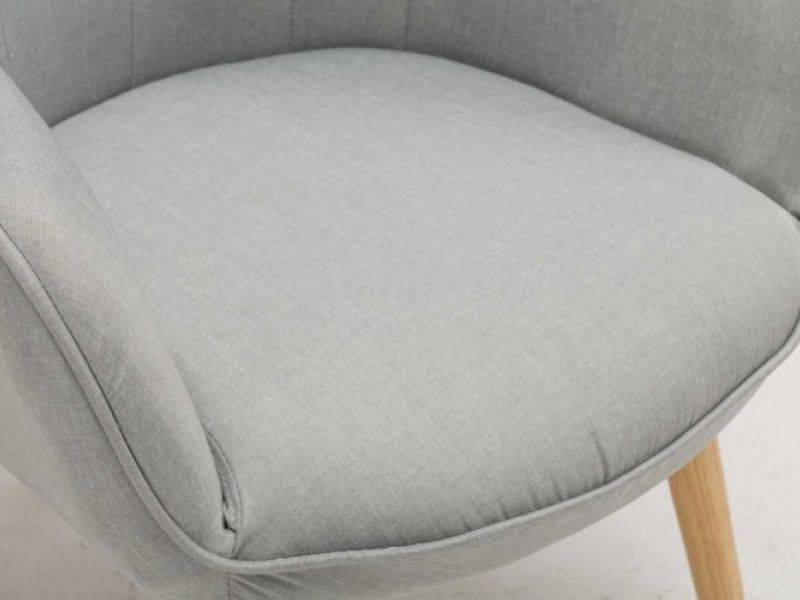 Sleep Design Coven Light Grey Fabric Chair