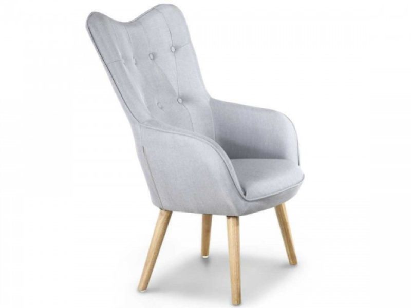 Sleep Design Coven Light Grey Fabric Chair