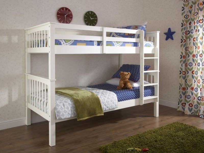 GFW Novaro White Wooden Bunk Bed