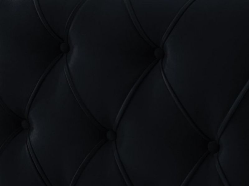 Birlea Woodbury 5ft Kingsize Black Velvet Fabric Bed Frame With 4 Drawers
