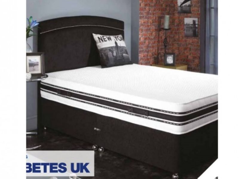 La Romantica Latex Edge 1000 Pocket 3ft Single Divan Bed