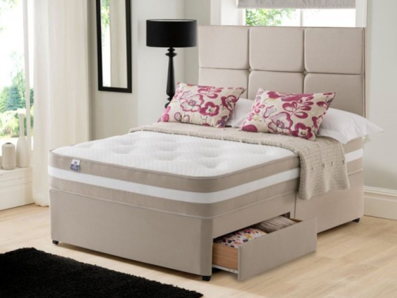 Silentnight Torino 4ft6 Double 1000 Mirapocket Memory Divan Bed