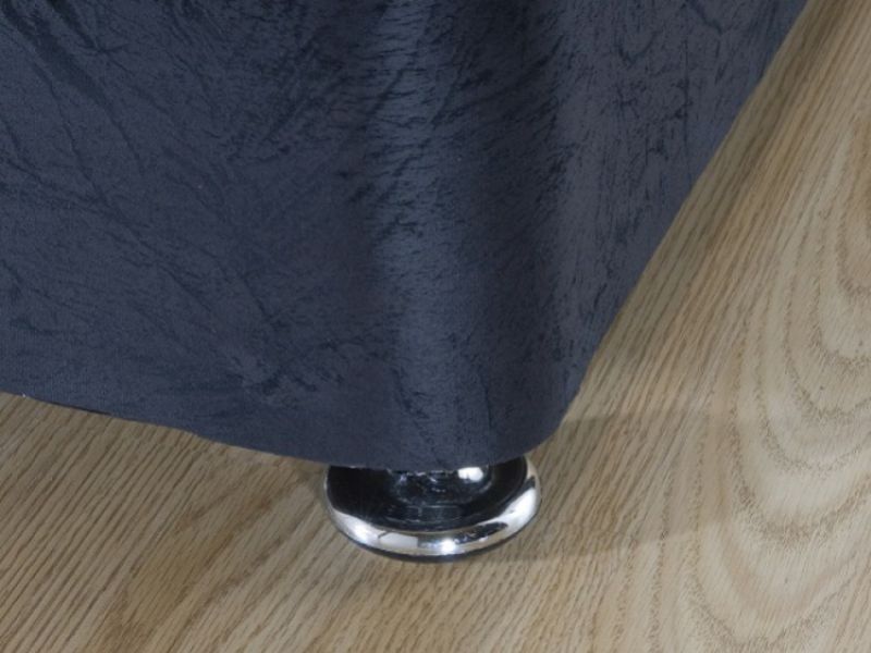 La Romantica Noir 4ft6 Double Ortho Divan Bed