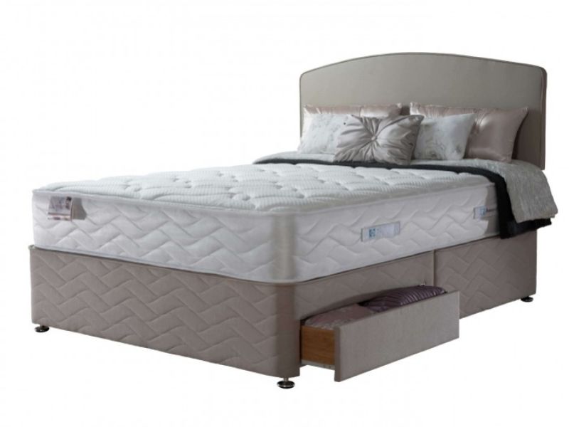 Sealy Casoli Wool 1200 Pocket 3ft Single Divan Bed