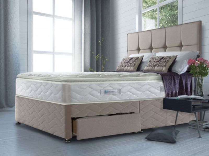 Sealy Nostromo Latex 1400 Pocket 4ft6 Double Divan Bed