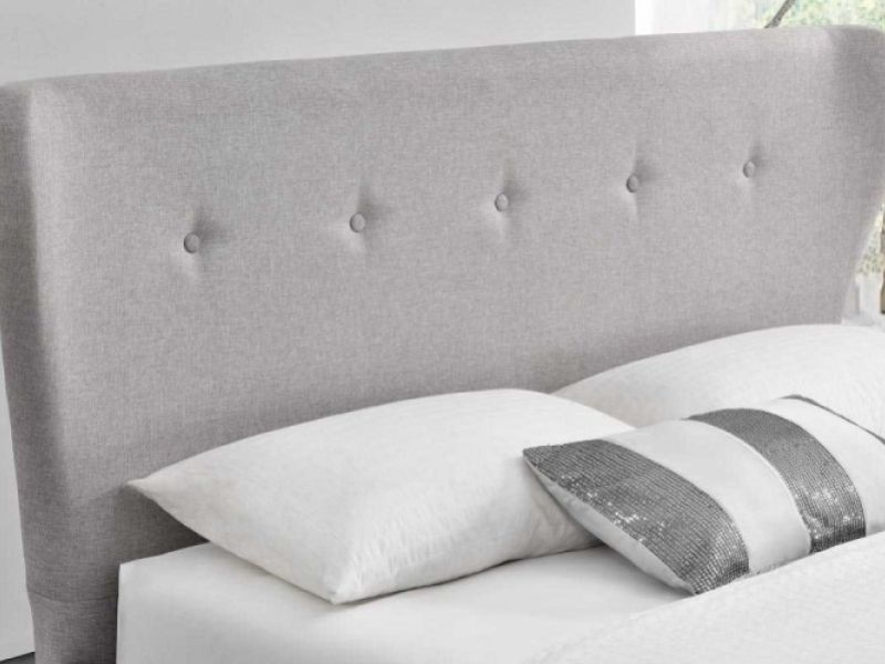 Sleep Design Kensington 4ft6 Double Grey Fabric Bed Frame