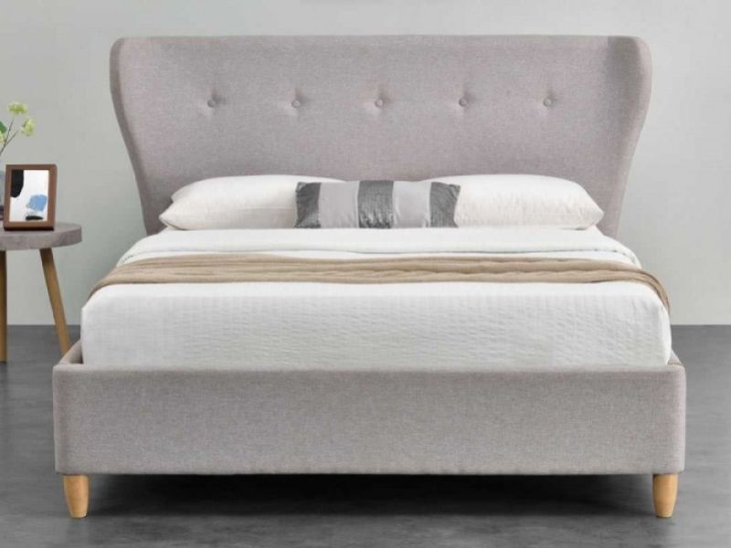 Sleep Design Kensington 4ft6 Double Grey Fabric Bed Frame