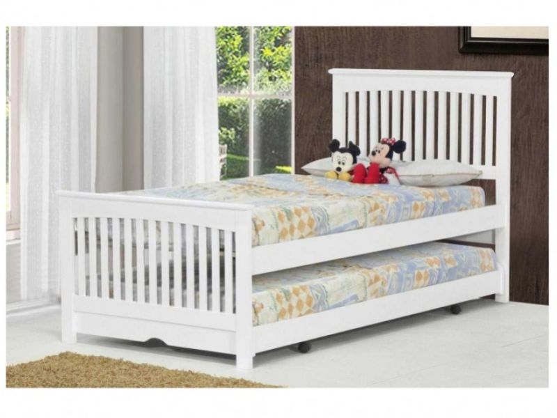 Sleep Design Prestbury White Wooden Guest Bed
