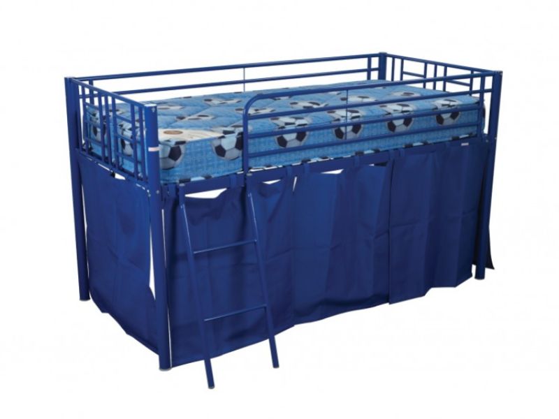 Sweet Dreams Twinkle Metal Mid Sleeper Bed in Blue