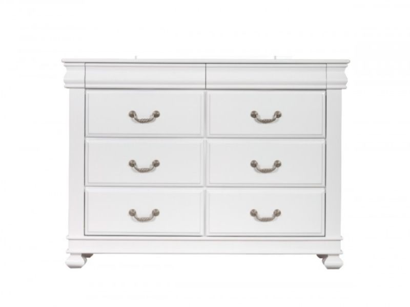 Sweet Dreams Storm White 8 Drawer Chest