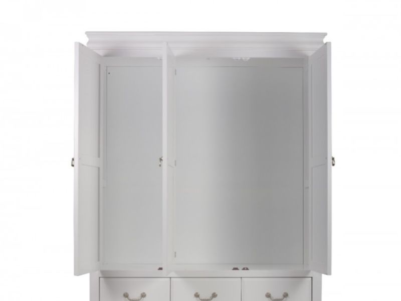 Sweet Dreams Storm White 3 Door Wardrobe