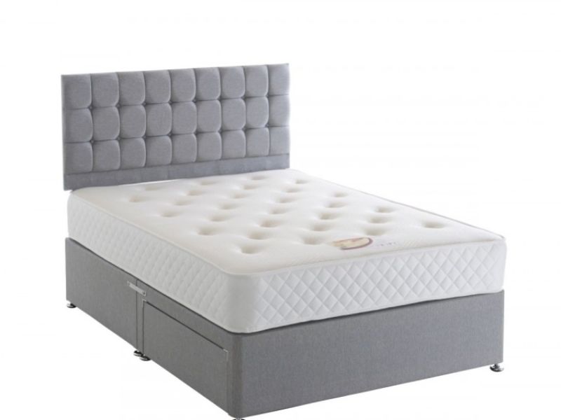 Dura Bed Elastacoil 4ft Small Double Divan Bed with Memory Foam