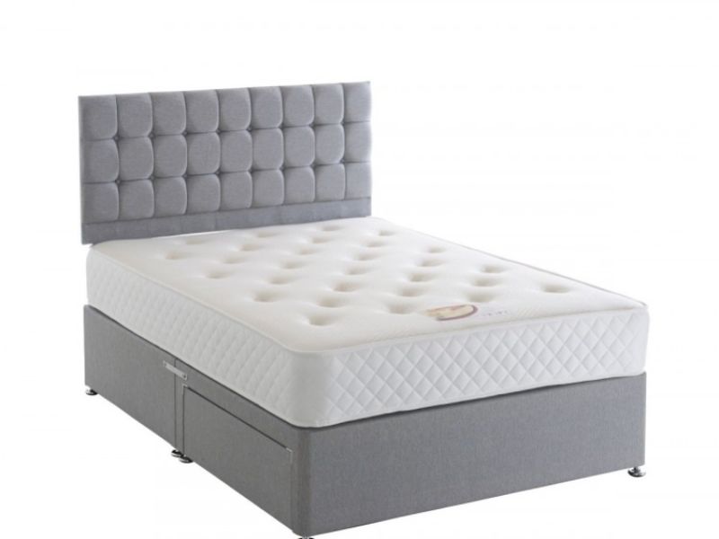 Dura Bed Elastacoil 5ft Kingsize Divan Bed with Memory Foam