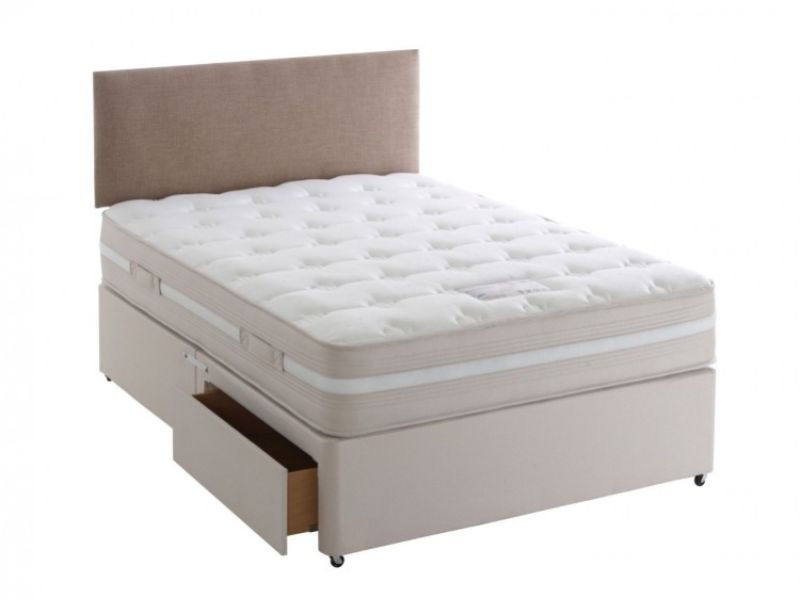 Dura Bed Georgia 4ft Small Double Divan Bed Open Coil Springs