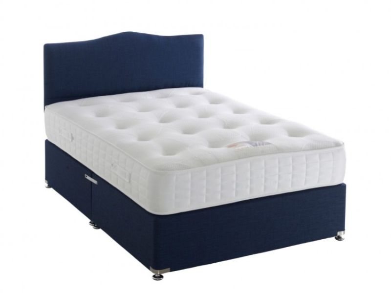 Dura Bed Pocket Plus Memory 4ft6 Double Divan Bed 1000 Pocket Springs and Memory Foam