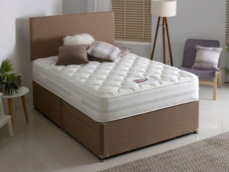 Dura Bed Memorize 4ft Small Double Divan Bed with Memory Foam