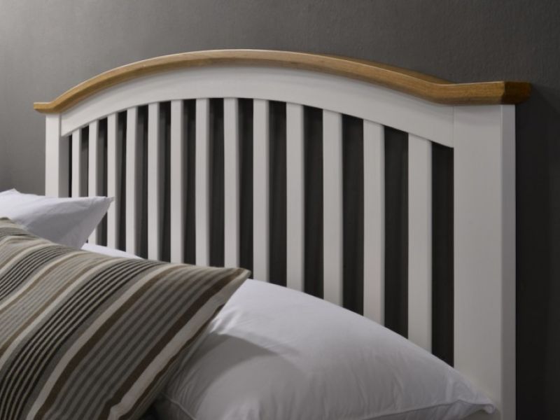 Flintshire Leeswood 3ft Single Grey And Oak Finish Bed