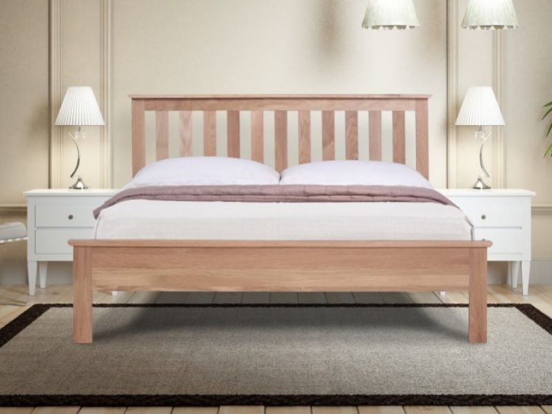 Emporia Oakland 6ft Super Kingsize Solid Oak Bed Frame