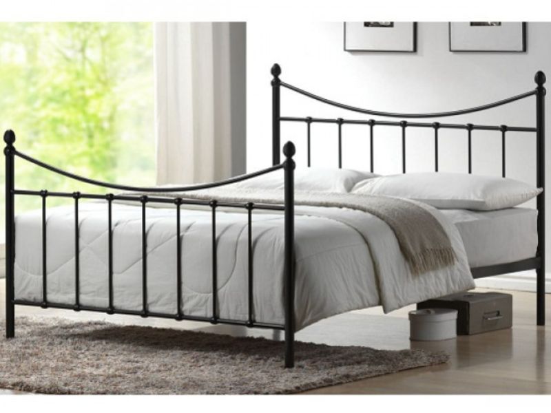 Time Living Alderley 4ft6 Double Black Metal Bed Frame