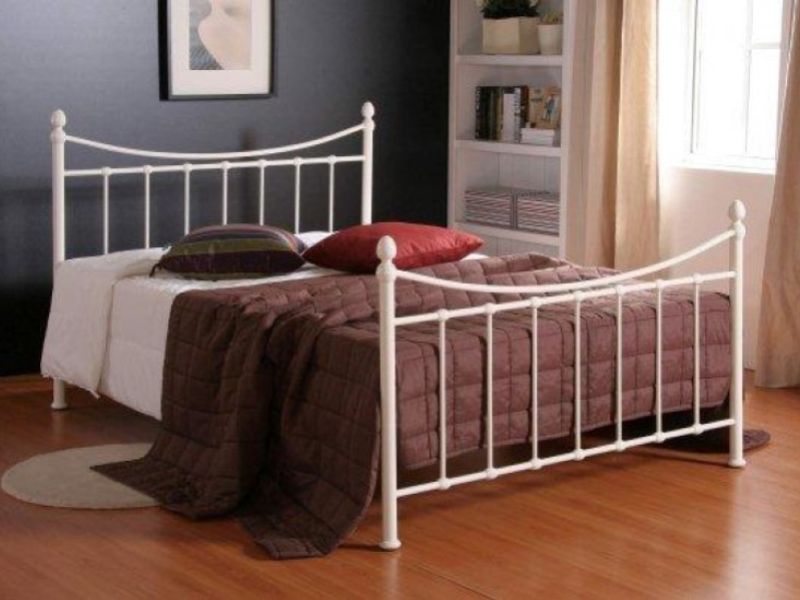 Time Living Alderley 5ft Kingsize Ivory Metal Bed Frame