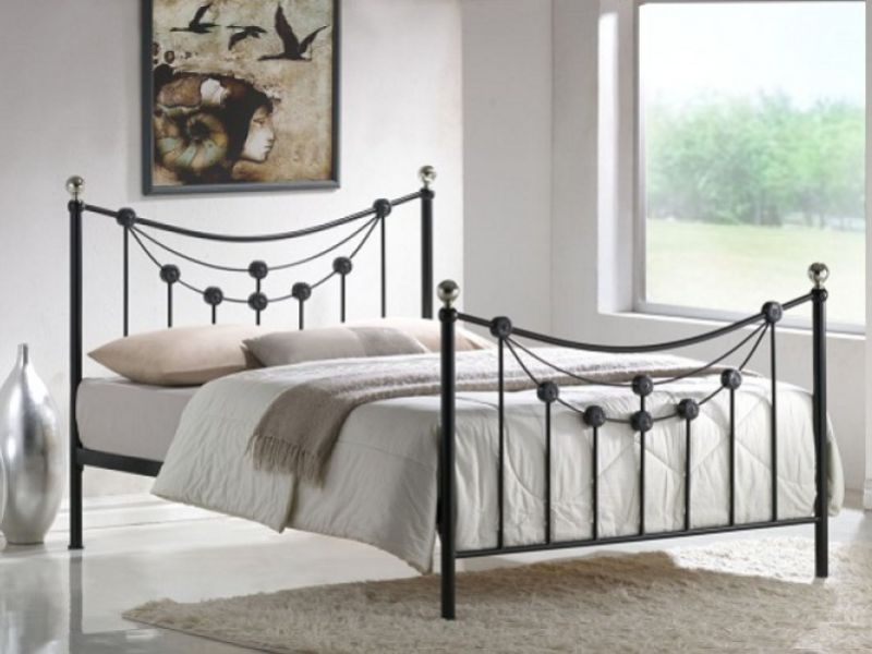 Time Living Forse 5ft Kingsize Black Metal Bed Frame