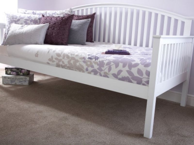 GFW Madrid 3ft Single White Wooden Day Bed